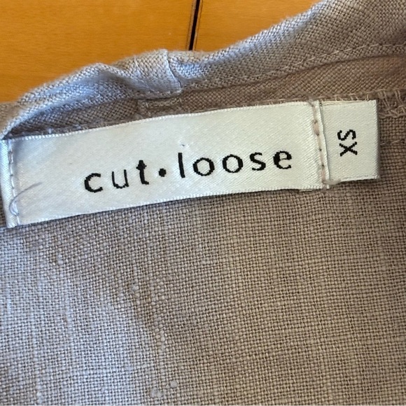 Cut Loose XS open front linen Lagenlook summer cardigan sweater jacket - Picture 3 of 9